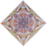 Sternenzeit, Acryl auf Leinwand, 80x80 cm
