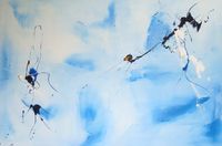 Eisblumen, Acryl auf Leinwand, 100x150 cm